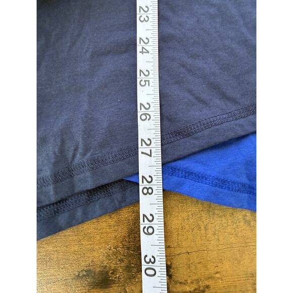 New Zumba Two Tone Long Loose Tank XXL Indigo Blue Athletic Gym - Picture 10 of 10